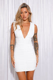 Beyond The Clouds Mini Dress White