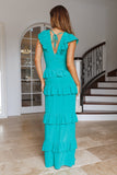 HELLO MOLLY Friendship Gardens Maxi Dress Emerald