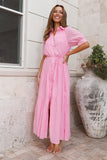 Along The Shore Maxi Dress Pink