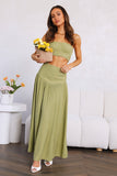 Call Me Away Maxi Skirt Green