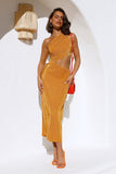 Honey Please Midi Dress Yellow