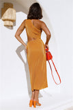 Honey Please Midi Dress Yellow