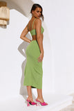 Bad B Nation Midi Skirt Green