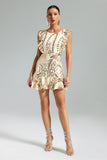 Laney Sequins Ruffled Mini Dress