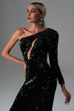 Lapani One Shoulder Sequin Maxi Dress