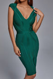 Maxwell Bandage Midi Dress - Green