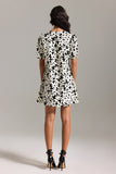 Nanon Flowers Printed Mini Dress