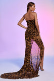 Nava Leopard Mesh Maxi Dress