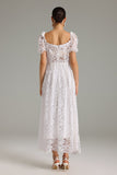 Ohney Puff Sleeves Lace Maxi Dress