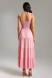 Ola Strap Maxi Dress - Pink