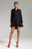 Ornella Spread Collar Shirt Dress