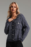 Rafaela Plaid Knitted Coat