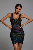 Rainbow Bandage Dress - Bellabarnett