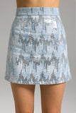 Rava Sequins Denim Mini Skirt