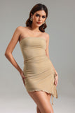 Rayna Ruched Tube Mini Dress