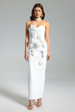 Rebecca Flower Bandage Maxi Dress