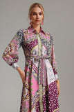 Rosanna Button Placket Printed Dress