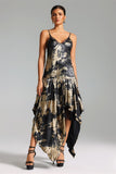 Selien Gilding Print Satin Dress