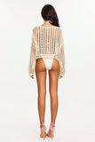 Shaney Knitted Long Sleeve Beach Cover