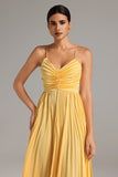 Sharina Pleated Slip Dress