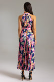 Sharnee Pleated Printed Maxi Dress