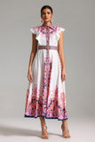 Siayh Printed Maxi Dress-Pink