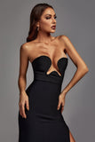 Theodora Black Maxi Bandage Dress - Bellabarnett