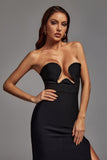 Theodora Black Maxi Bandage Dress - Bellabarnett