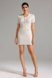 Tine Crew Neck Knitted Mini Dress