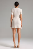 Tine Crew Neck Knitted Mini Dress