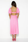 Bright Day Midi Dress Pink