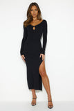 Intuitive Whim Midi Dress Black