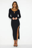 Intuitive Whim Midi Dress Black