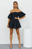 Be Your Baby Doll Dress Black