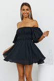 Be Your Baby Doll Dress Black