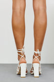 BILLINI Chrome Heels White