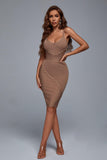 Usama Mini Bandage Dress - Nude