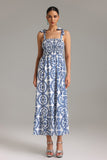 Vernes Halter Printed Maxi Dress