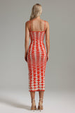 Verze Geometric Pattern Knitted Dress