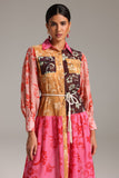 Wyomia Printed Patchwork Dress