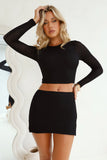 Beauty Of Seashells Mini Skirt Black