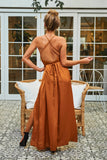 Pure Desire Maxi Dress Camel