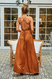 Pure Desire Maxi Dress Camel