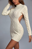 Iuana Backless Mini Knit Dress