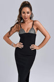 Barbie Diamonate Midi Bandage Dress - Bellabarnett