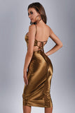 Matilda Backless Satin Dress