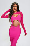 Jubilee Cutout Maxi Bandage Dress