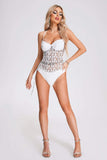 Viha Lace Crochet Swimsuit - White