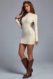 Iuana Backless Mini Knit Dress