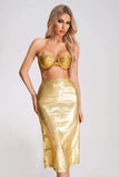 Myella Midi Skirt - Golden